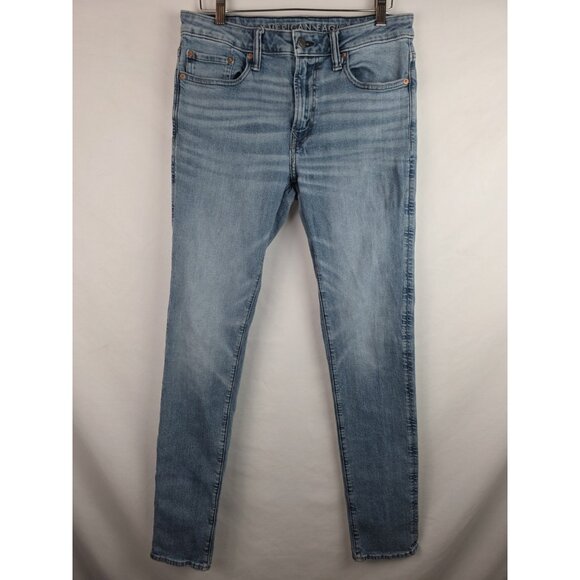 American Eagle Men's Jeans Size 32 x 32 Blue Slim Airflex Denim Jean Pants - Picture 11 of 11